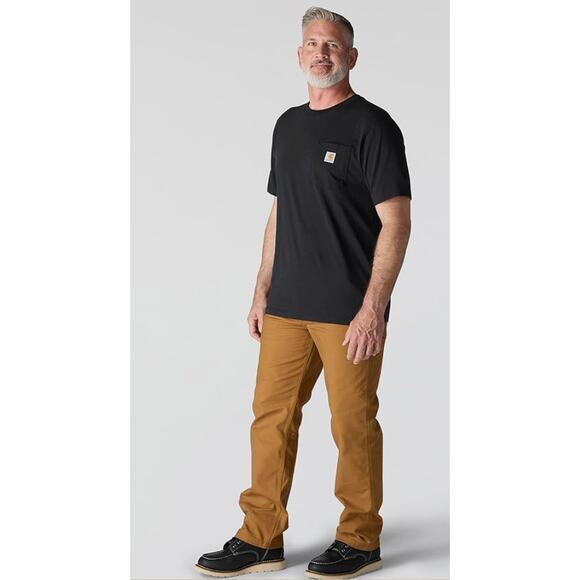 Carhartt Mens Black Loose Fit Short-Sleeve Pocket T-Shirt Men's Size XL Tall - Picture 1 of 6